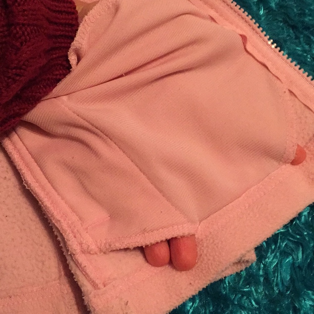 Athletic Works pink and white fleece jacket 1X - Picture 6 of 8